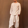 Mati Outfit Sets S Off-White Heart EMB Kurta Baggy Set (2 PCS)