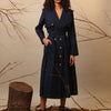 Mati Outfit Sets XS Blue Trench Dress