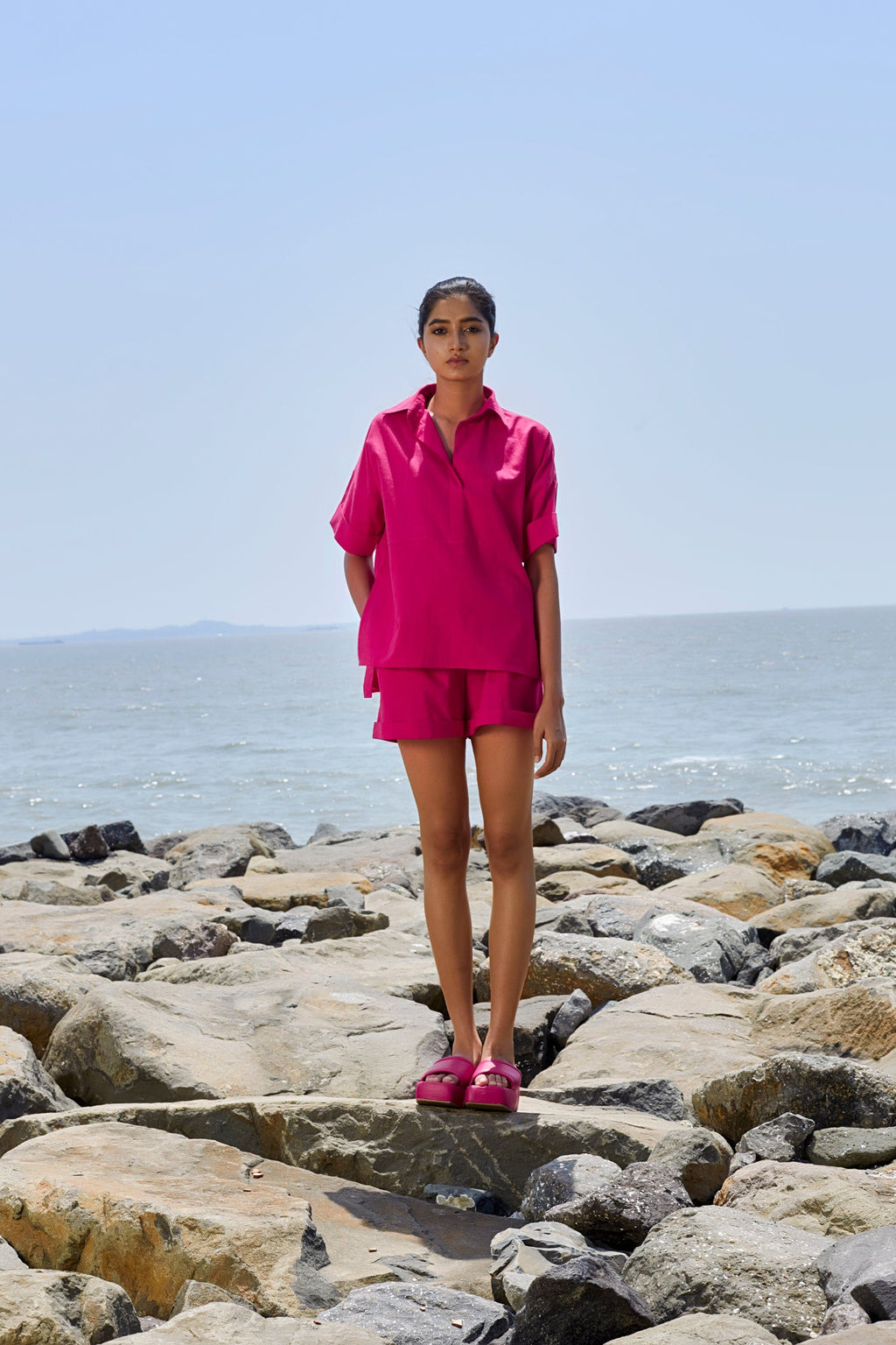 Mati Outfit Sets XS Pink Ekin Shirt Set (Ready to Ship)