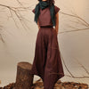 Mati Pants Brown PL Cowl Pants