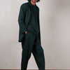 Mati PANTS Men's Green Pleated Trousers