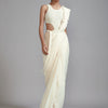 Mati SAREE Off-White Fringed Saree