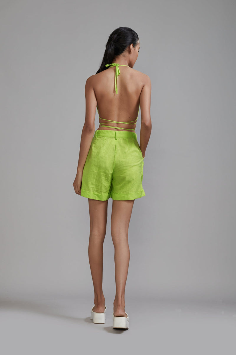 Mati Separates Neon Green Overlap Bralette