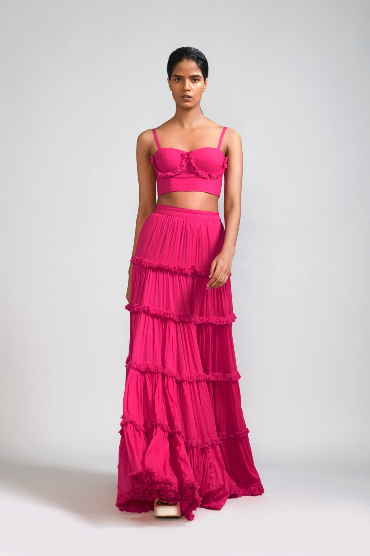 Mati Separates Pink Fringed Corset