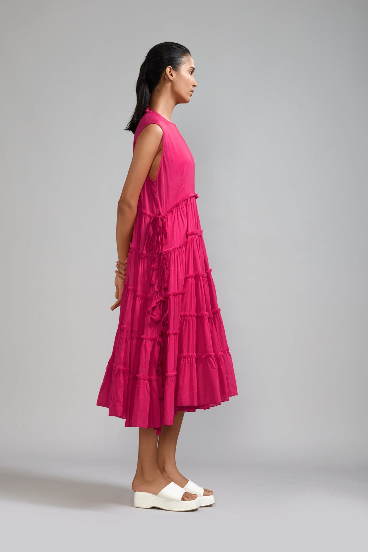 Mati Separates Pink Tiered Tie Tunic