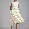 Mati Separates XS Off-White Tiered Tie Tunic