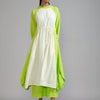 Mati SET Off-White with Neon Green Raglan Vari Set (2 PCS)