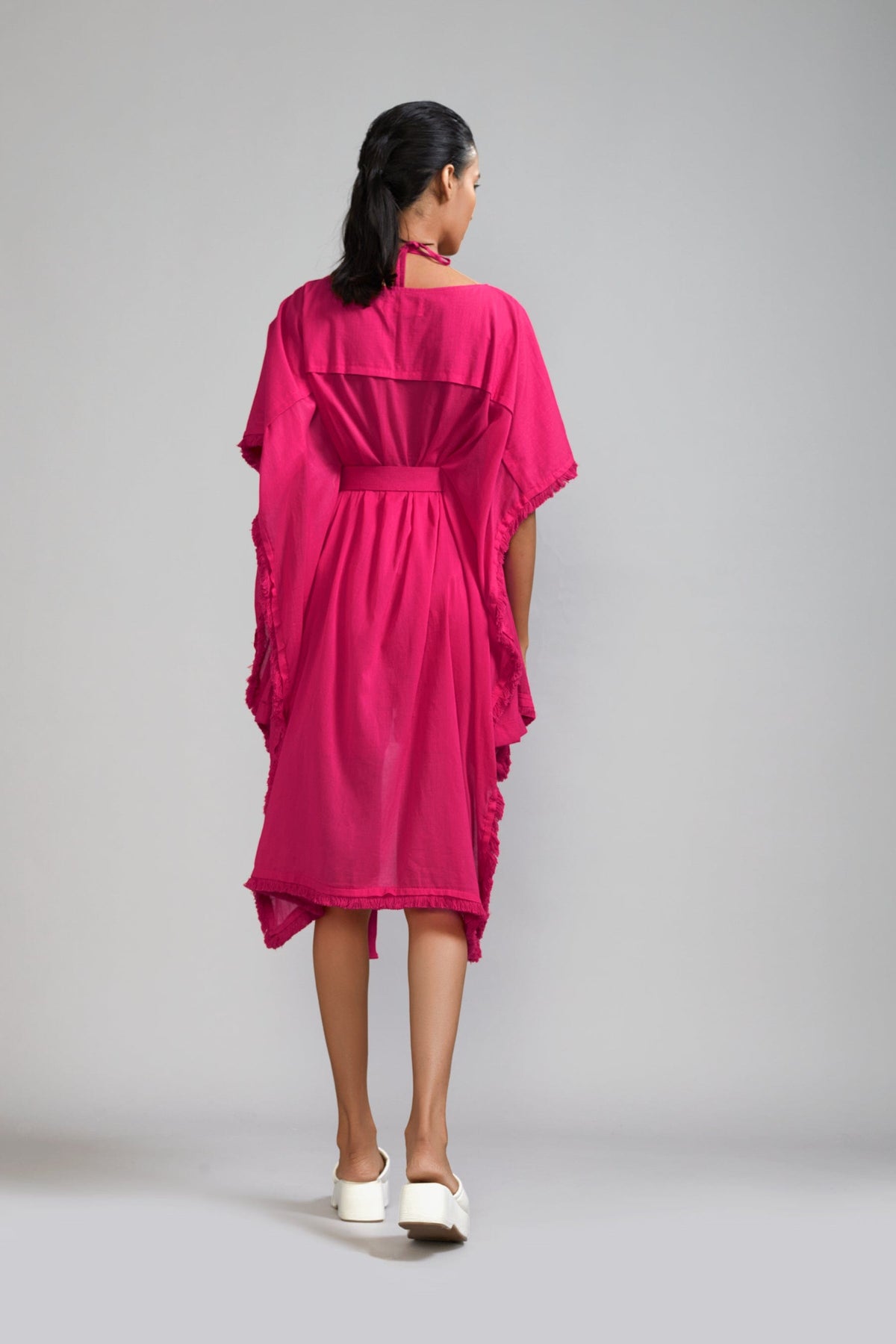 Mati SET Pink Fringed Kaftan Co-Ords (3 PCS)