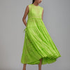 Mati SET XS Neon Green Tiered Tie Tunic Set (3 PCS)