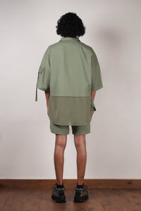 Mati Shirts & Tops Men's Green Oversized Shirt