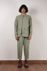 Mati Shirts & Tops Men's Green Safari Pocket Shirt