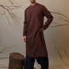 Mati Shirts & Tops Men's Raglan Brown Kurta