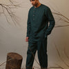 Mati Shirts & Tops Men's Roots Green Short Kurta