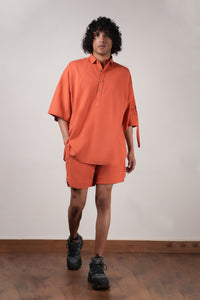 Mati Shirts & Tops Men's Rust Oversized Shirt