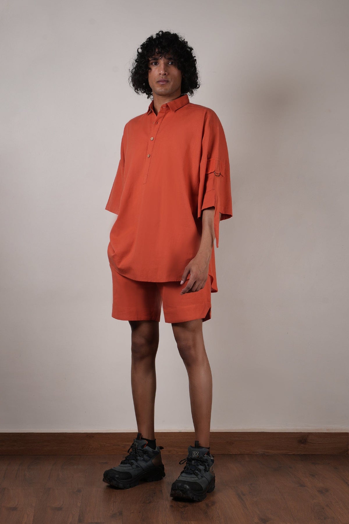 Mati Shirts & Tops Men's Rust Oversized Shirt