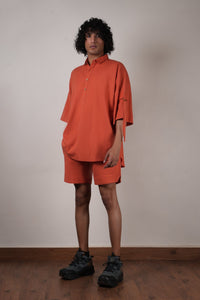 Mati Shirts & Tops Men's Rust Oversized Shirt