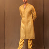 Mati Shirts & Tops Mustard STR Buttoned Kurta