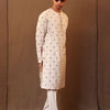 Mati Shirts & Tops S Off-White EMB SB Cotton Kurta