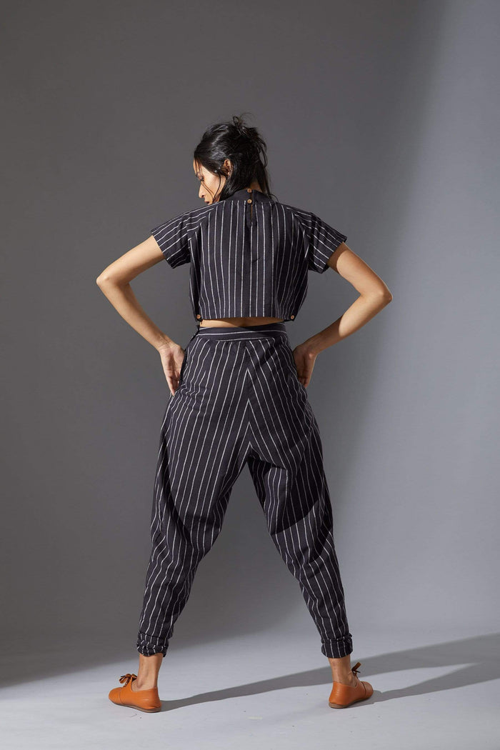 Mati Bottoms Mati New Aboli Black and White Striped Pants