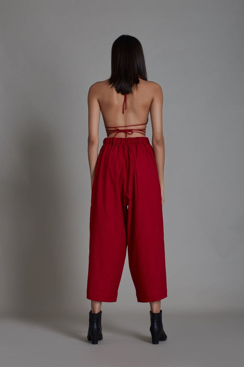 Mati Bottoms SOLITAIRE PANTS - RED