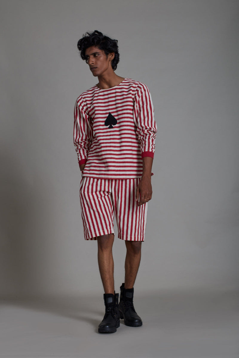 Mati Bottoms Spade Red Stripe Set