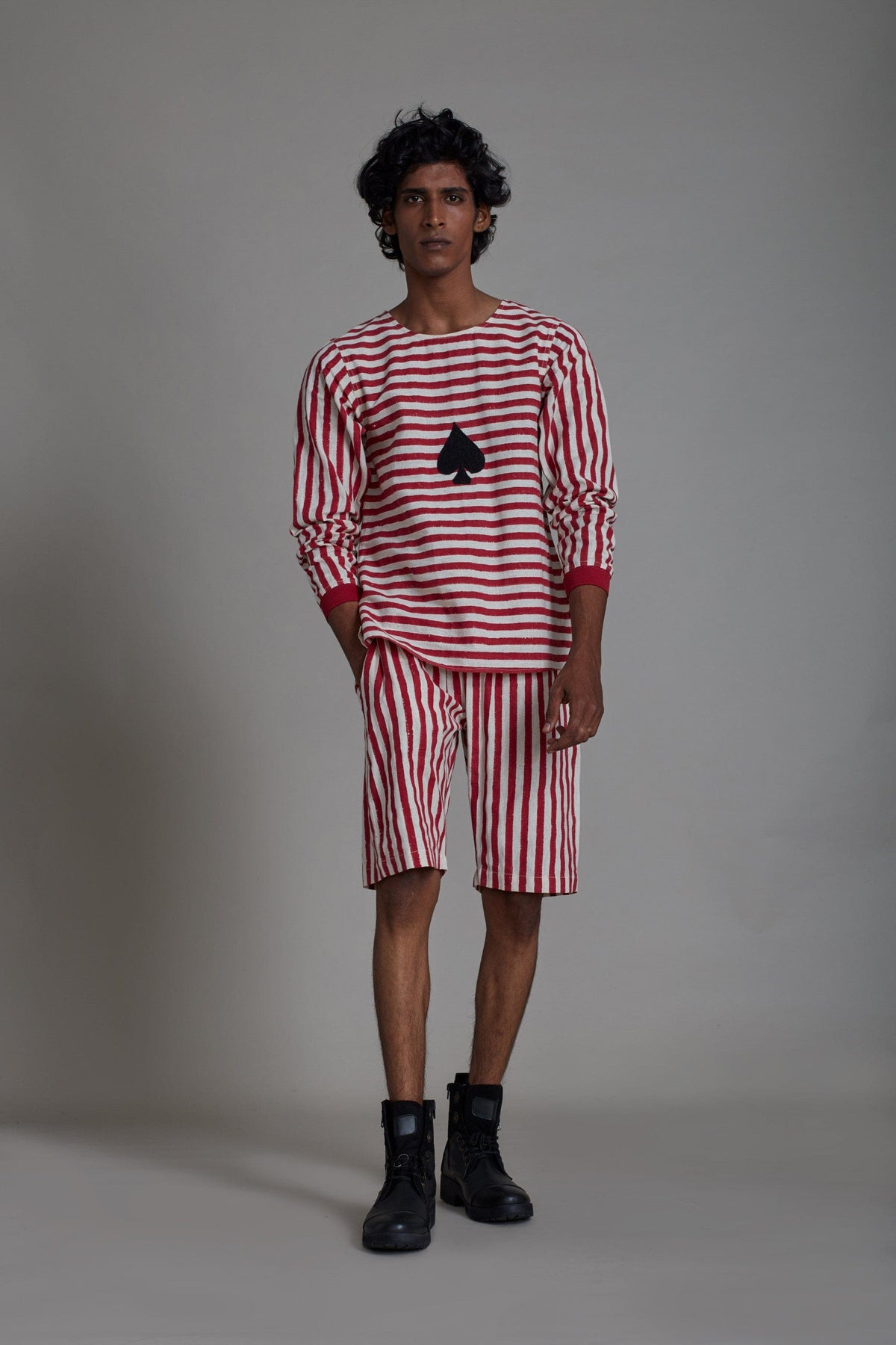 Mati Bottoms Spade Red Stripe Set