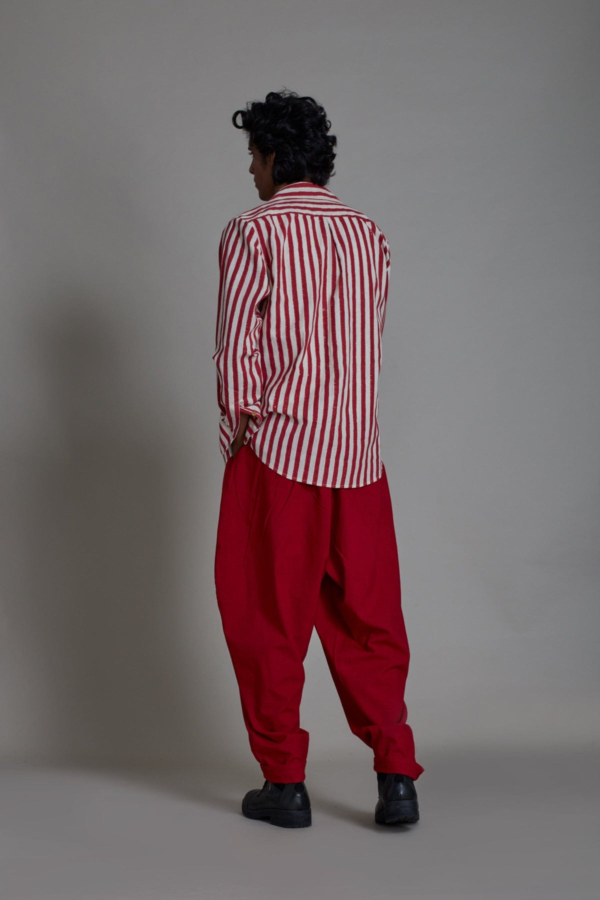 Mati Bottoms Taash Balloon Pants-Red