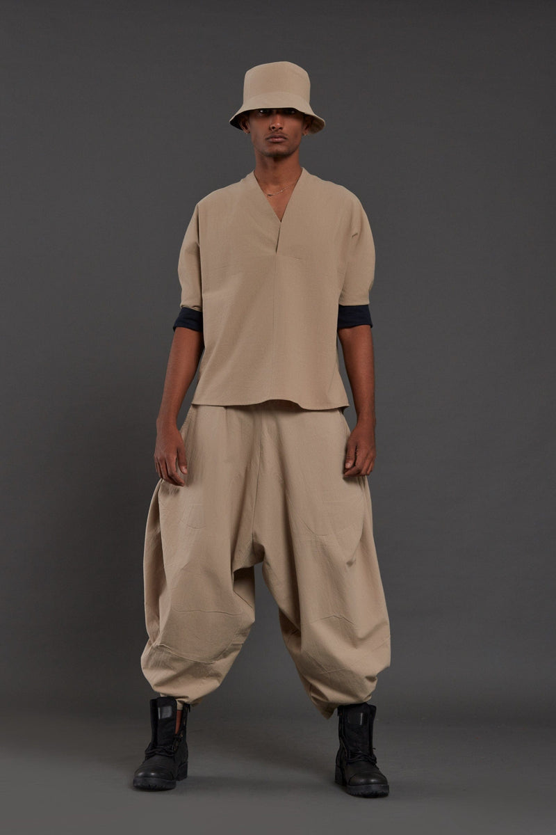 Mati Bottoms XS Beige Baggy Pants