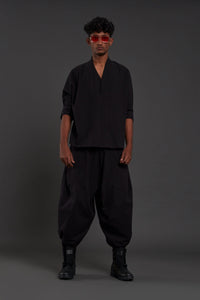 Mati Bottoms XS Black Baggy Pants