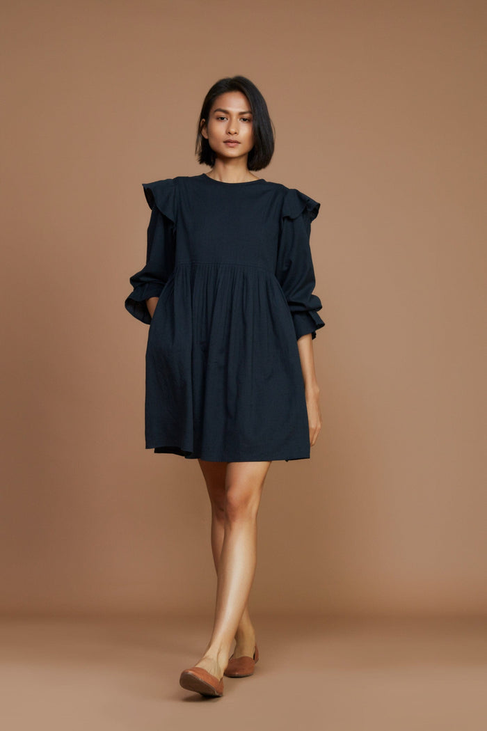 Mati Dresses Baliza Charcoal Short Dress