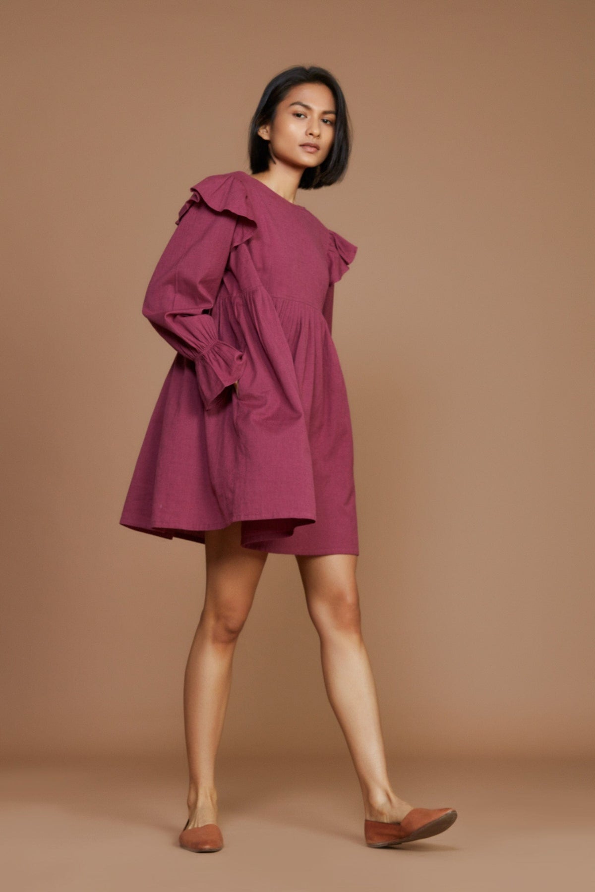 Mati Dresses Baliza Mauve Short Dress