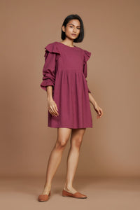 Mati Dresses Baliza Mauve Short Dress