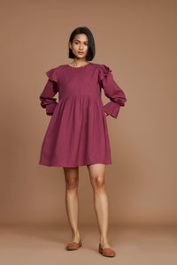 Mati Dresses Baliza Mauve Short Dress