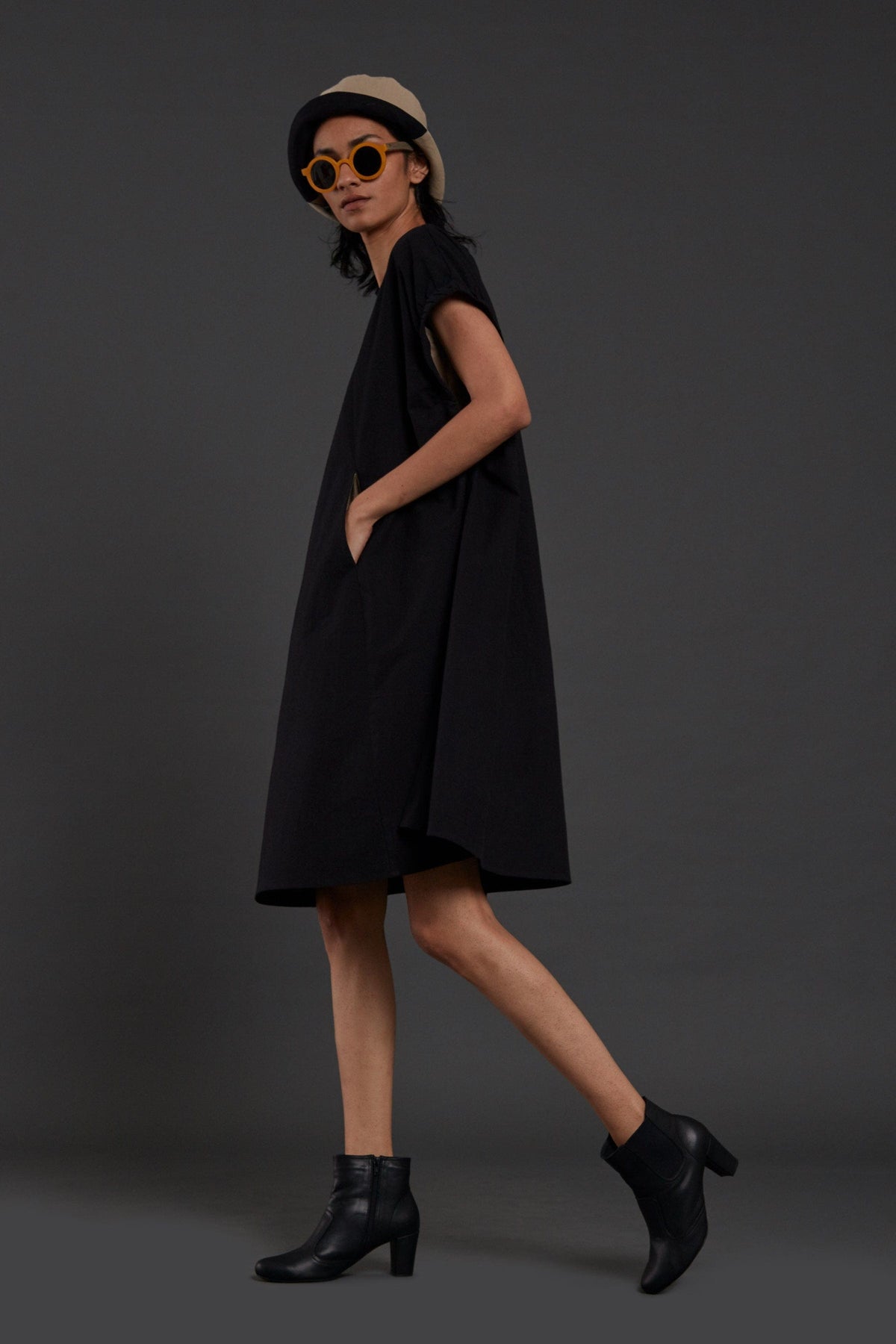 Mati Dresses Black Pocket Dress