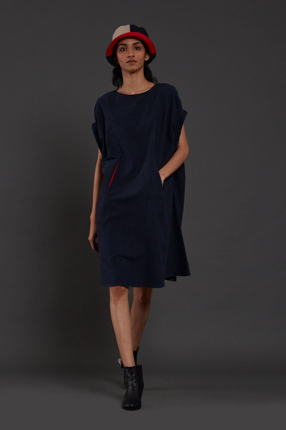 Mati Dresses Blue Pocket Dress