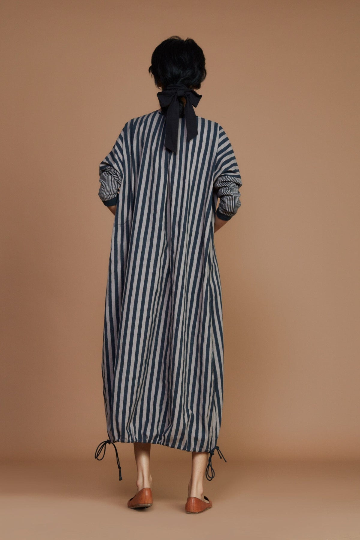 Mati Dresses DS Grey Striped Dress