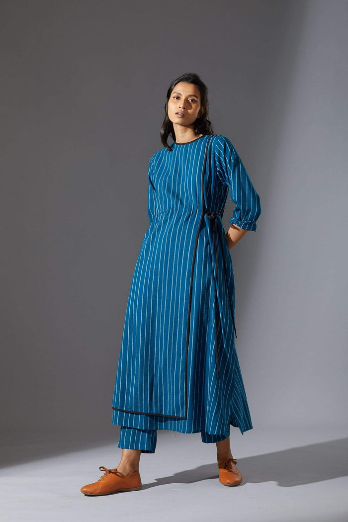 Mati Dresses Mati Blue Overlap Tunic