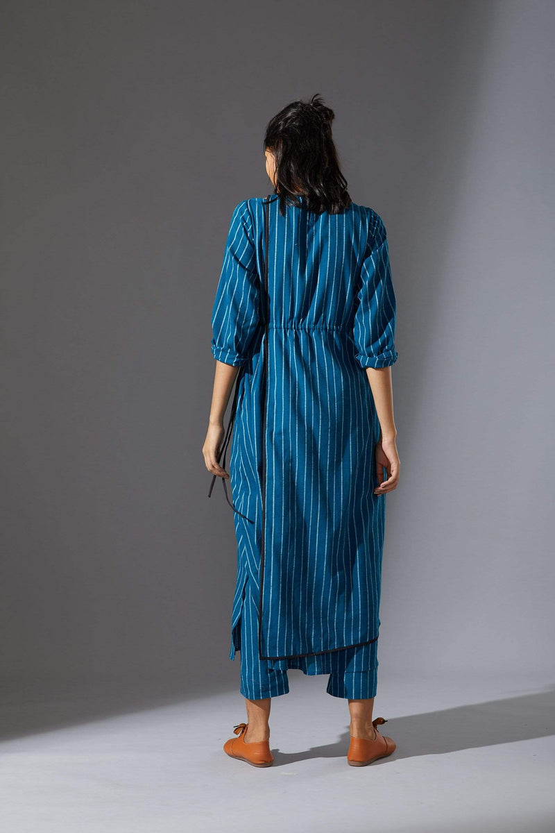 Mati Dresses Mati Blue Overlap Tunic