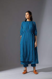 Mati Dresses Mati Blue Overlap Tunic