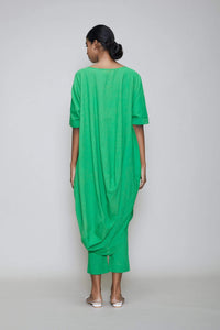 Mati Dresses Mati Cowl Button Tunic - Green