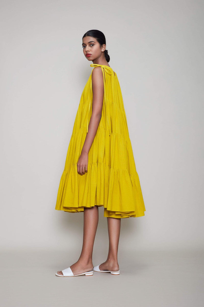 Mati Dresses Mati New Vena Aakaar - Yellow