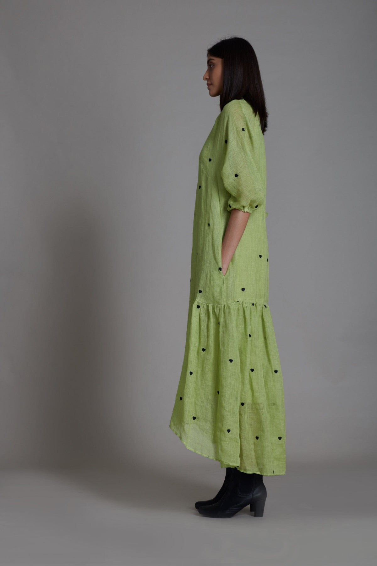 Mati Dresses Mati Queen of Hearts Dress - Green