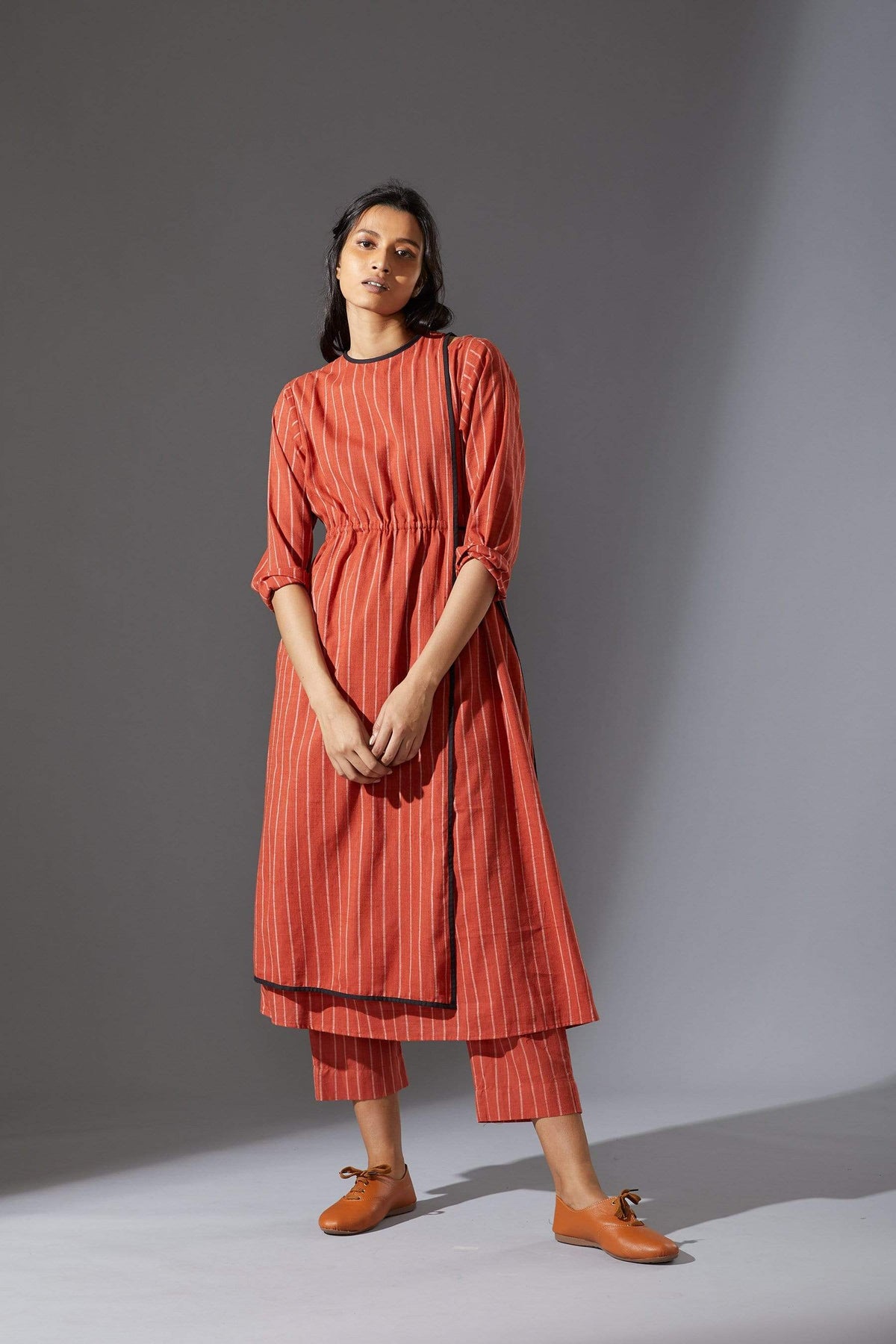 Mati Dresses Mati Rust Overlap Tunic