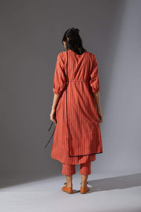 Mati Dresses Mati Rust Overlap Tunic