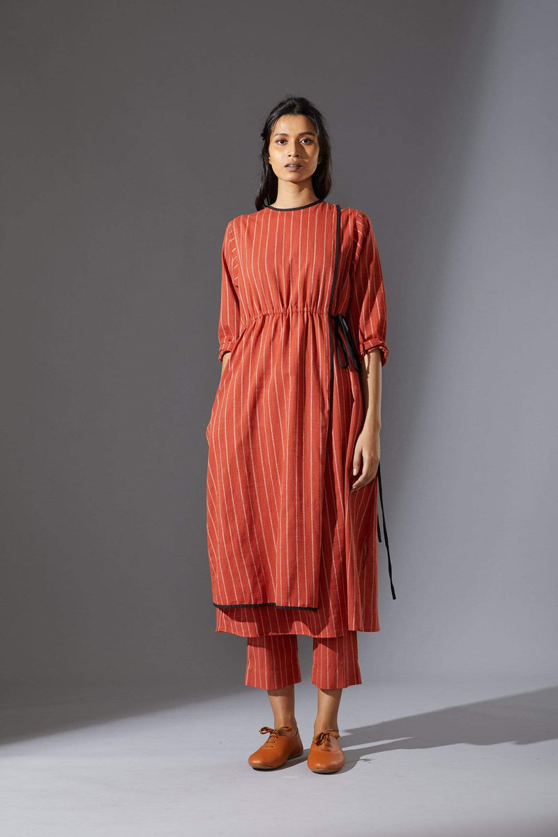 Mati Dresses Mati Rust Overlap Tunic