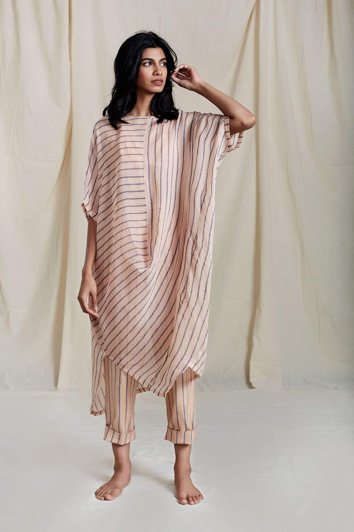 Mati Dresses PEACH COWL TUNIC DRESS