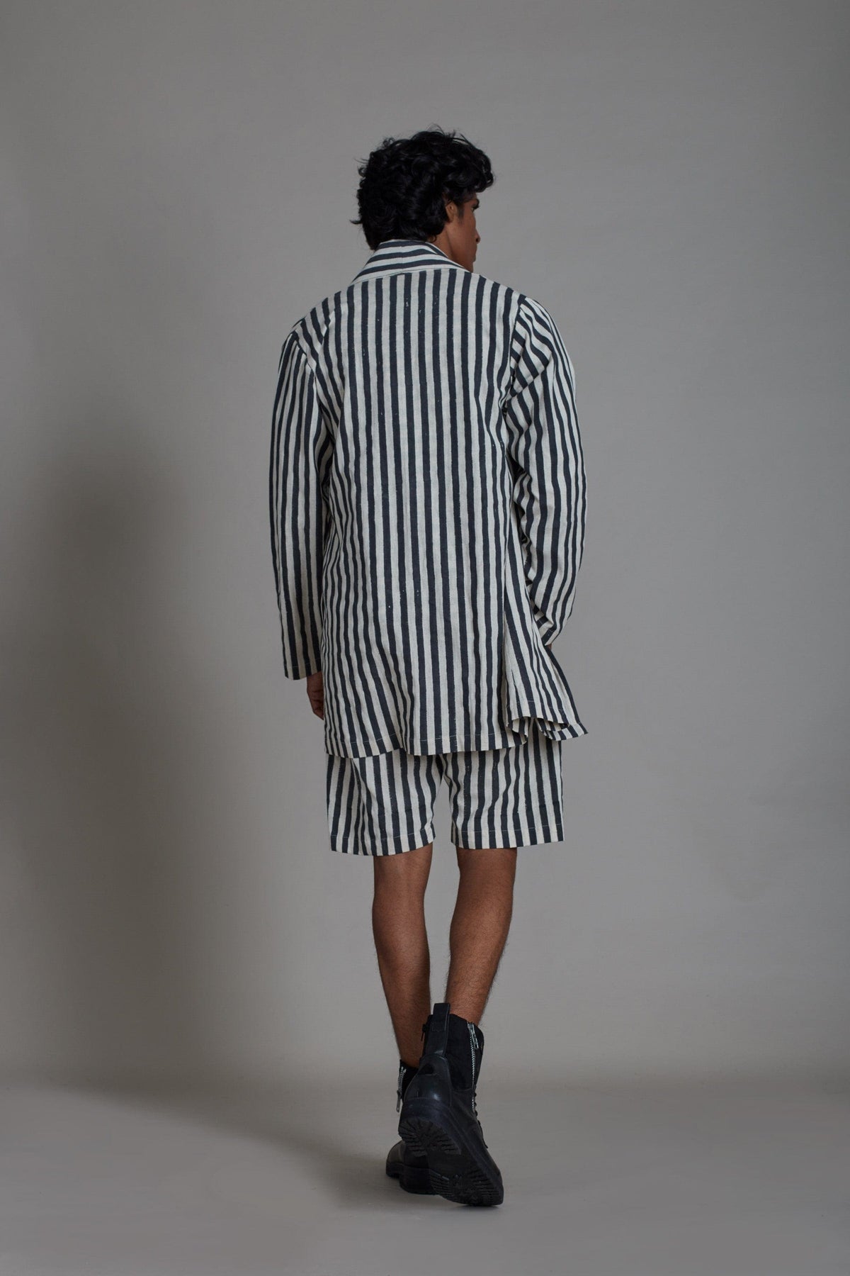 Mati JACKET Black Stripe Shawl Jacket