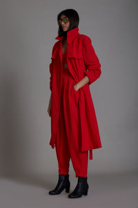 Mati JACKET Red Milestone Trench Jacket (Ready to Ship)