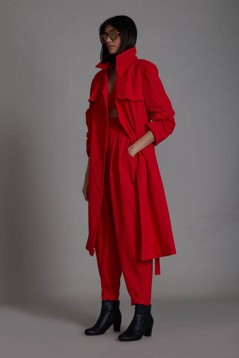 Mati JACKET Red Milestone Trench Jacket (Ready to Ship)