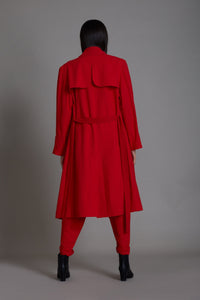 Mati JACKET Red Milestone Trench Jacket (Ready to Ship)